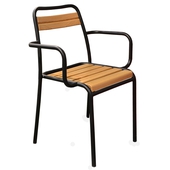 Astra (Iroko) Wood Armchair