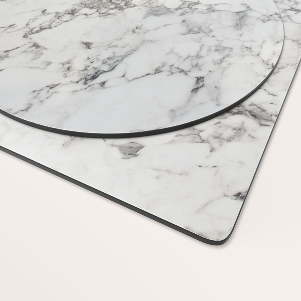 Carrara Solid Core Laminate Table Top The Contact Chair Company