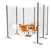 Fixed/Free Standing Modular Protective Dividing Screen(MOD.BR)