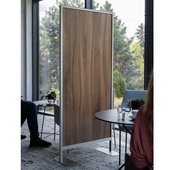 Free Standing Protective Dividing Screen (Mod. Glass/Laminate)