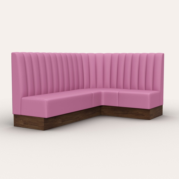 LUX Fluted Back Banquette (L-Shaped) - The Contact Chair Company