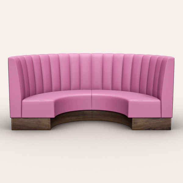 LUX Fluted Back Banquette (Semi-Circle) - The Contact Chair Company