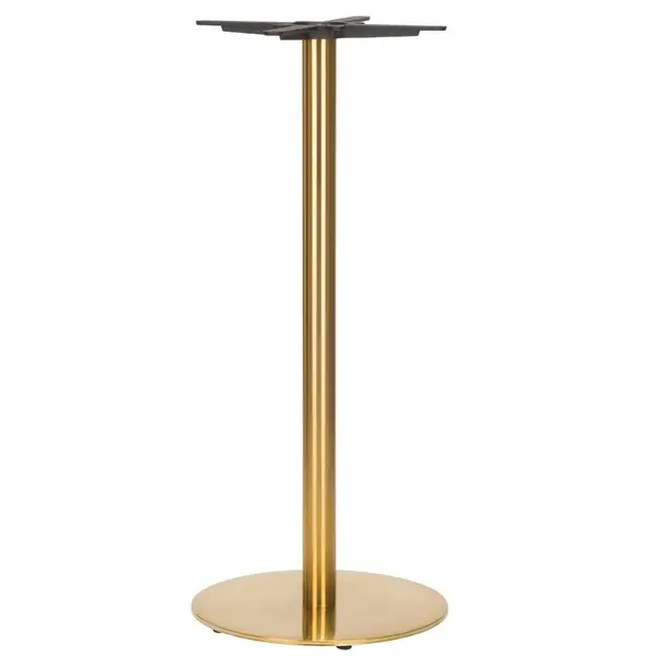 Midas Brass Small Round Poseur Table Base | Contract Chair Co