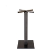 Slim Weld Square Small Dining Table Base