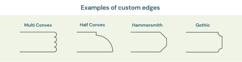 Edge Profiles for Solid Wood Table Tops
