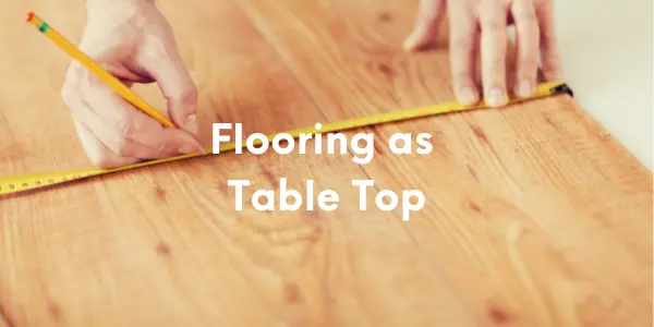Hardwood floor table clearance top