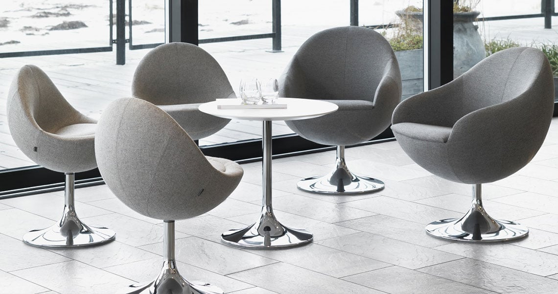 Vintage on sale chrome furniture