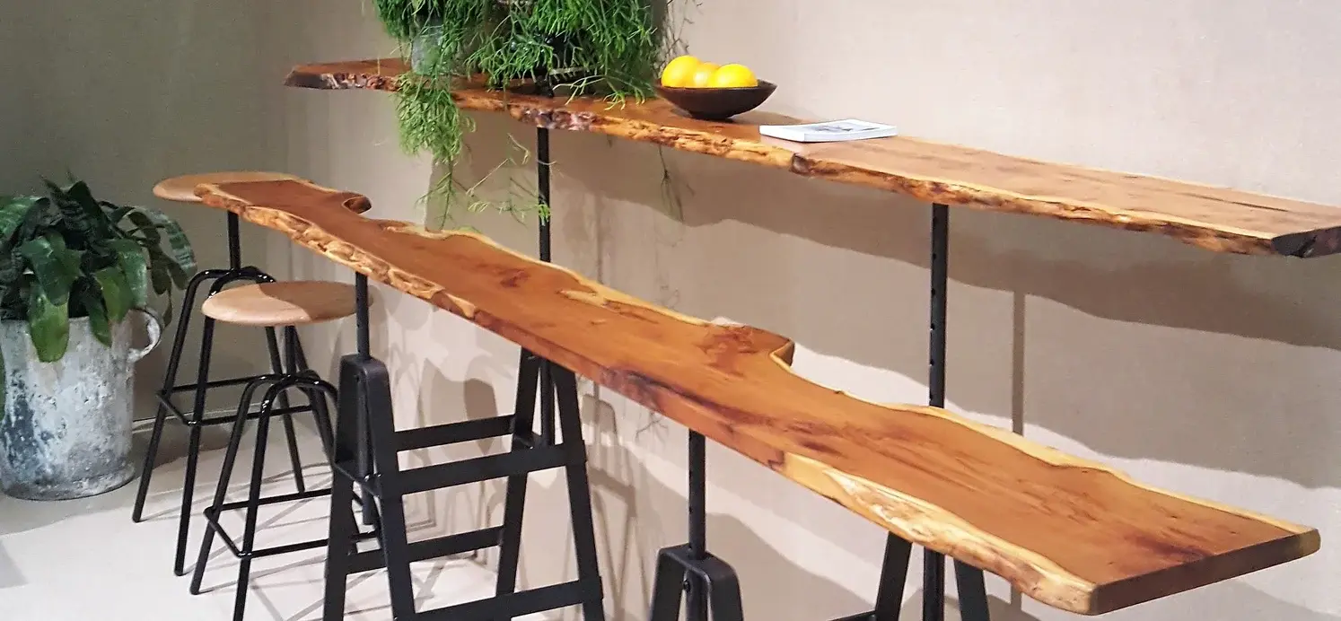Waney edge table top deals